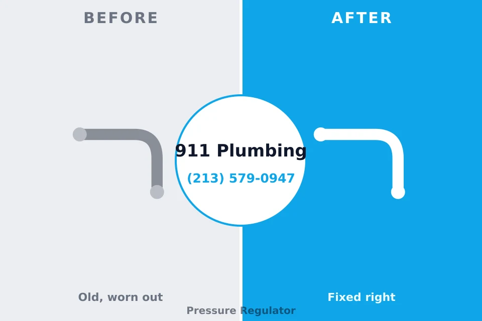 Before and after: plumbing repair Toppers, OK